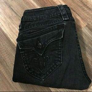 Rock revival black skinny size 28