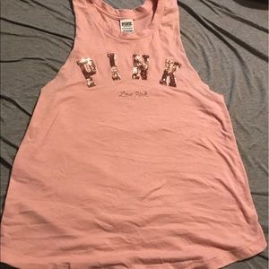 VS pink tank top
