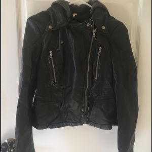 Free people leather jacket