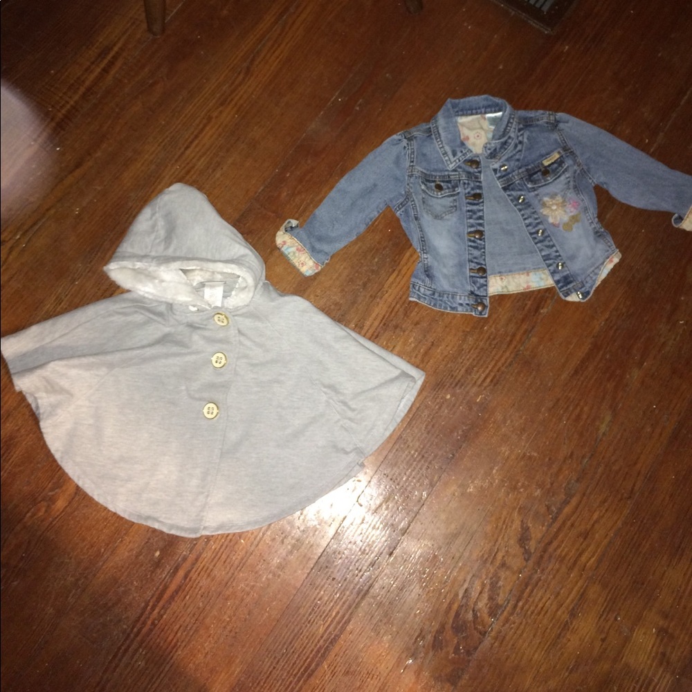 3t jean coat and 3t poncho