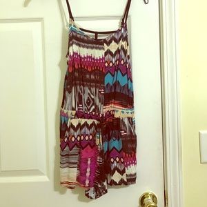 Multicolored romper. Size XS