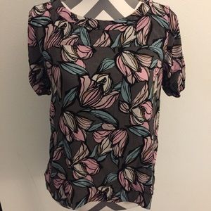 Loft Floral Print Blouse