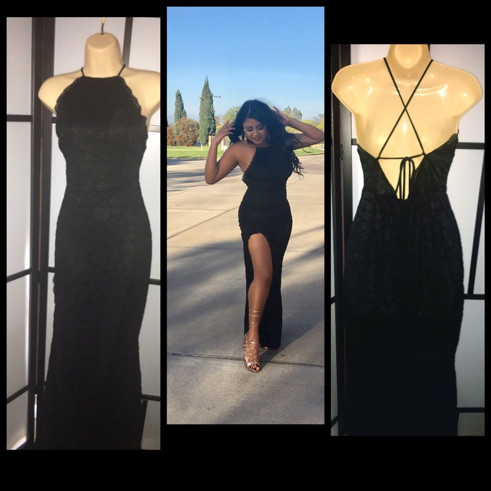 Prom dress. Long with slit