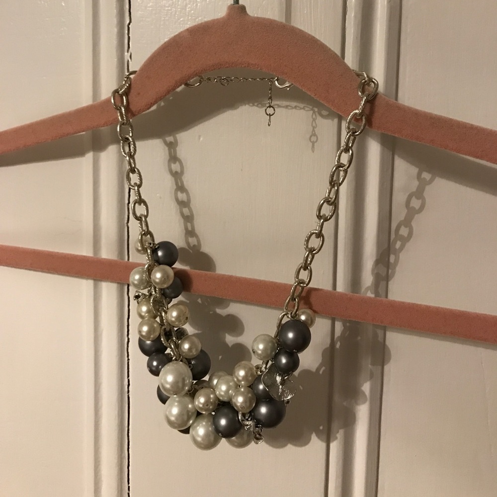 Custom silver and white chain