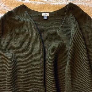 Long olive green Old Navy Cardigan