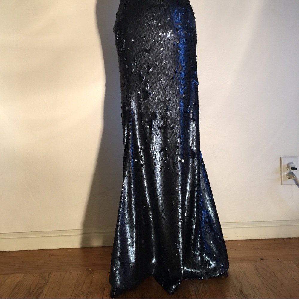 Navy blue maxi skirt