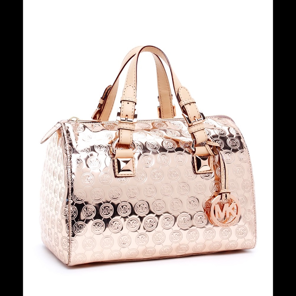 Michael Kors Rose Gold Grayson Satchel