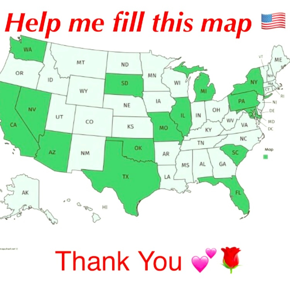 🎊Please help @greenbamboo fill up the 🇺🇸map🎊
