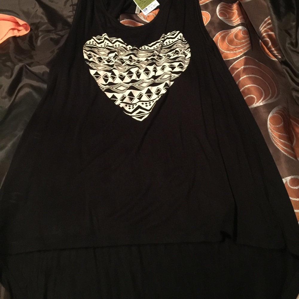 Black cut up tank!