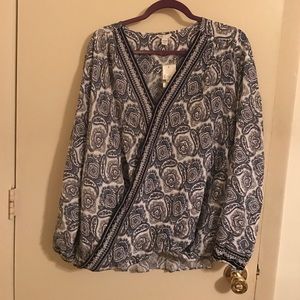 Wrap shirt from Cato