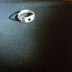 Delicate sterling silver and Opal ring