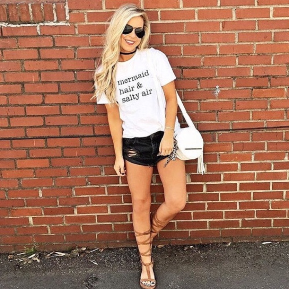 LAST ONE!! Mermaid Hair & Salty Air tee - Picture 5 of 6