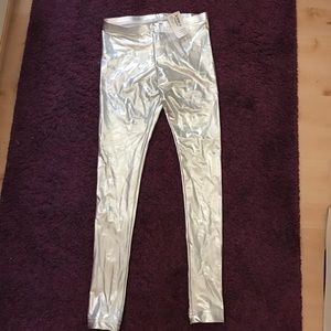 Brand new American Apparel silver leggings!