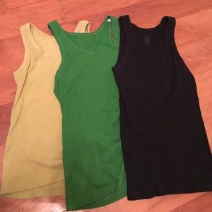 Set of 3 J. Crew Favorite Tanks Medium