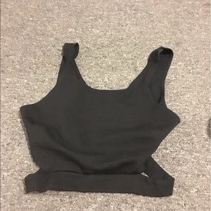 Black crop top