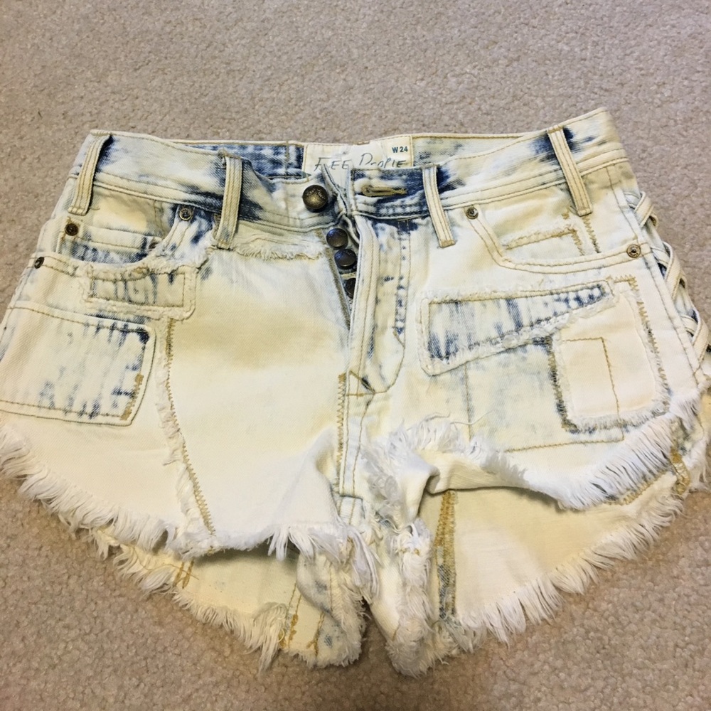 Free People cut off jean shorts