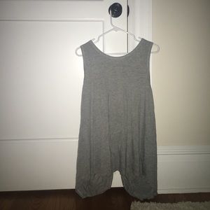 Cute Gray Open Back Tee