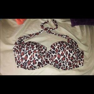 Leopard print Victoria's Secret bathing suit top