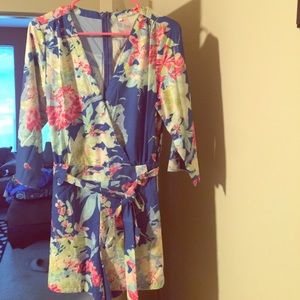 Colorful shorts romper!