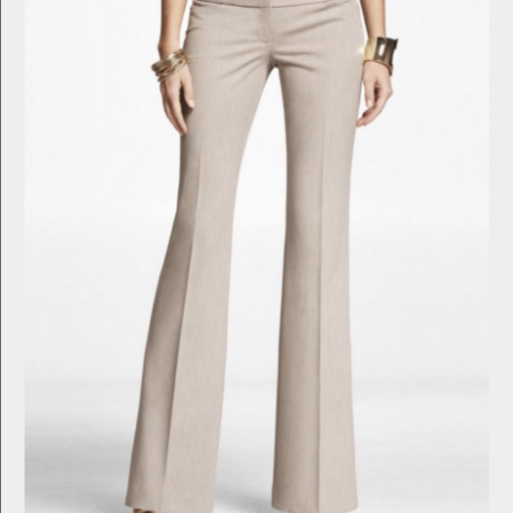 Express editor pants in oatmeal heather. Size 6R