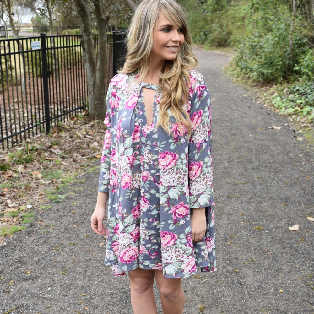 Floral print dress