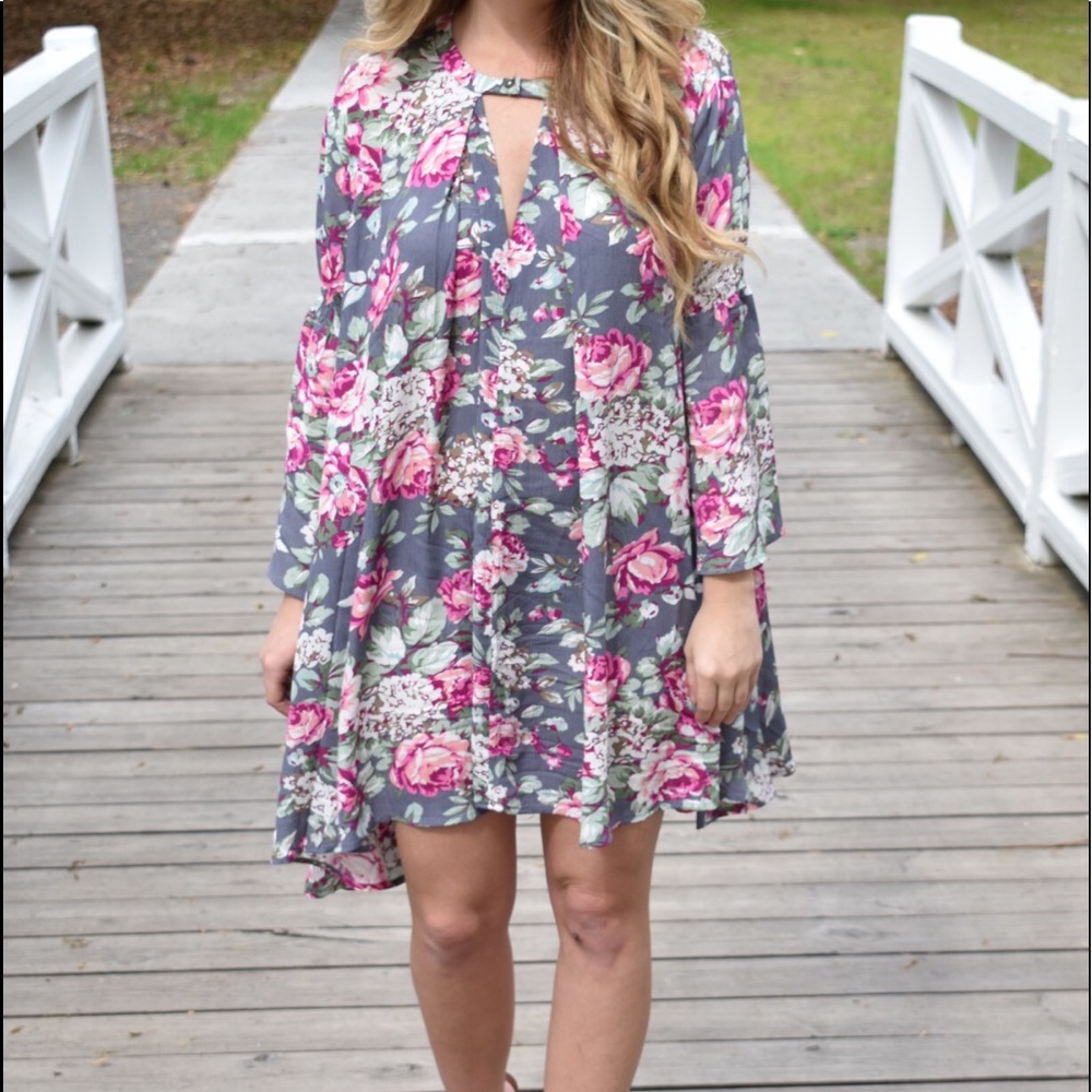 Floral print dress - Picture 2 of 3