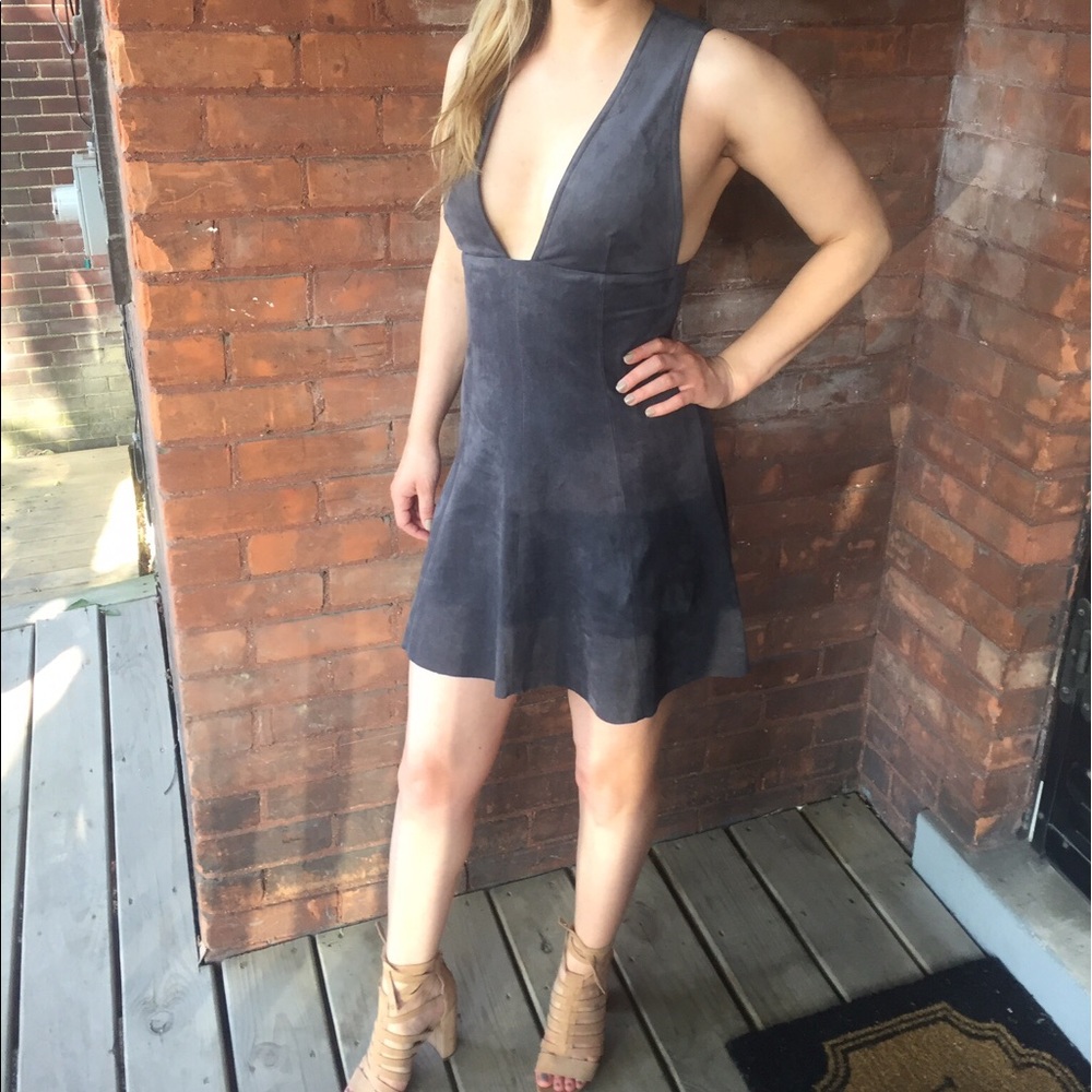 Aritzia Vegan Suede Dress