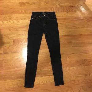 7 For All Mankind High Waist Ankle Skinny Jeans
