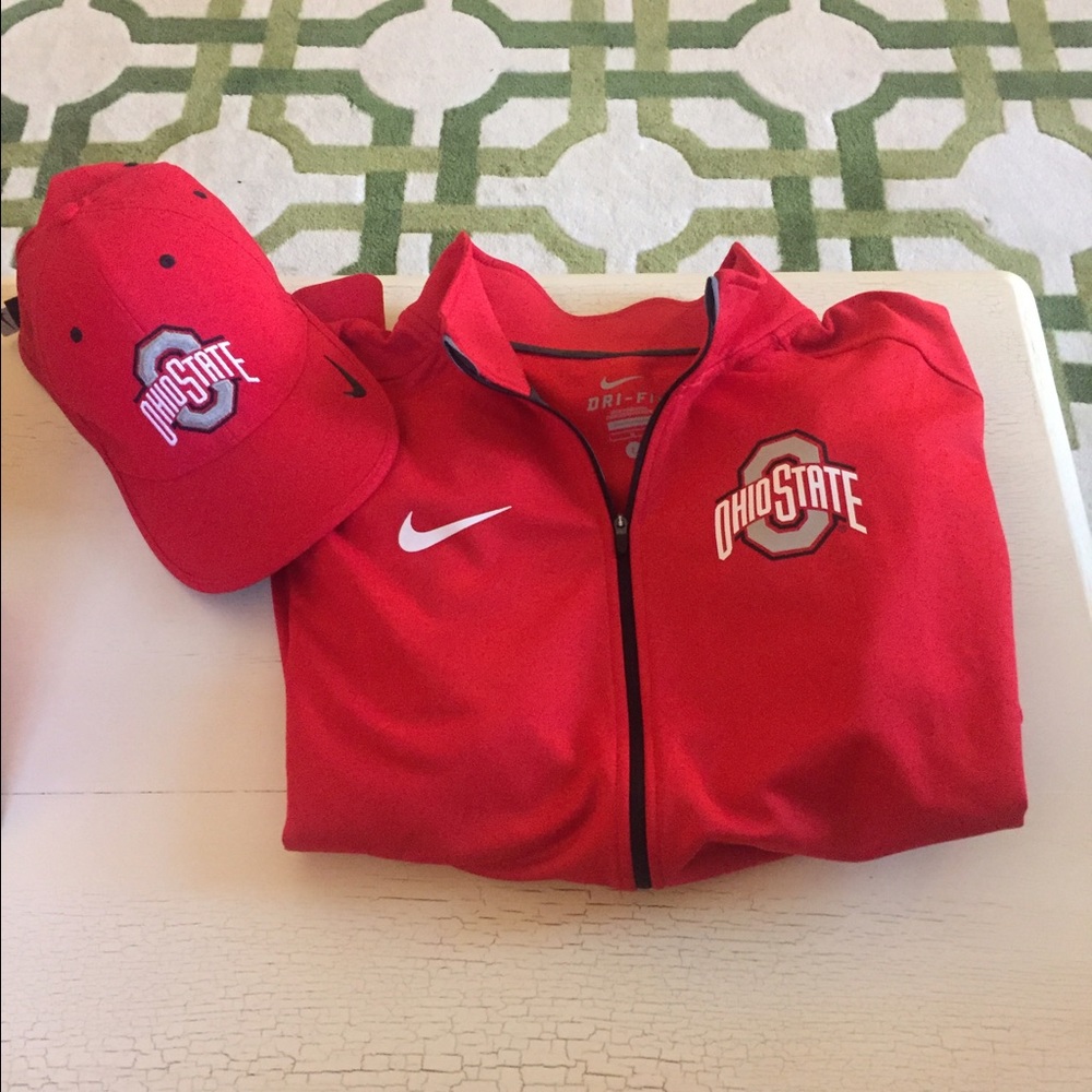 Ohio state Nike jacket and hat