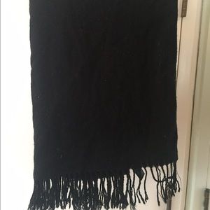 Oversized Black Blanket Scarf