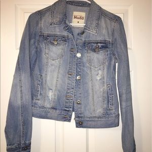 distressed denim jacket