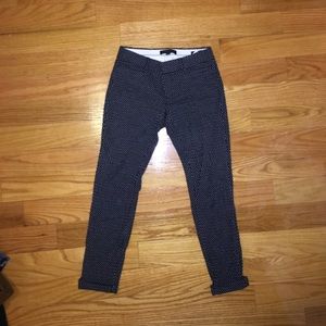 Banana Republic Black and White Sloan Pant
