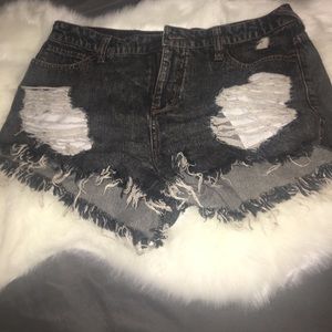 High rise short shorts