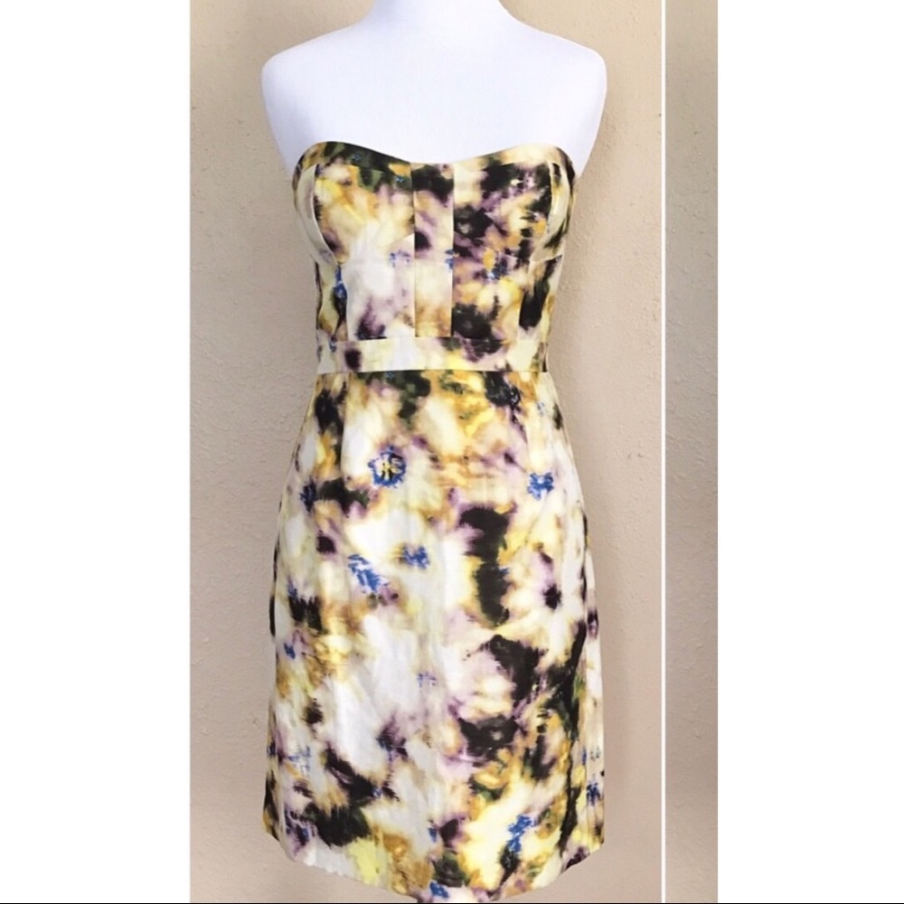 J. Crew strapless floral dress