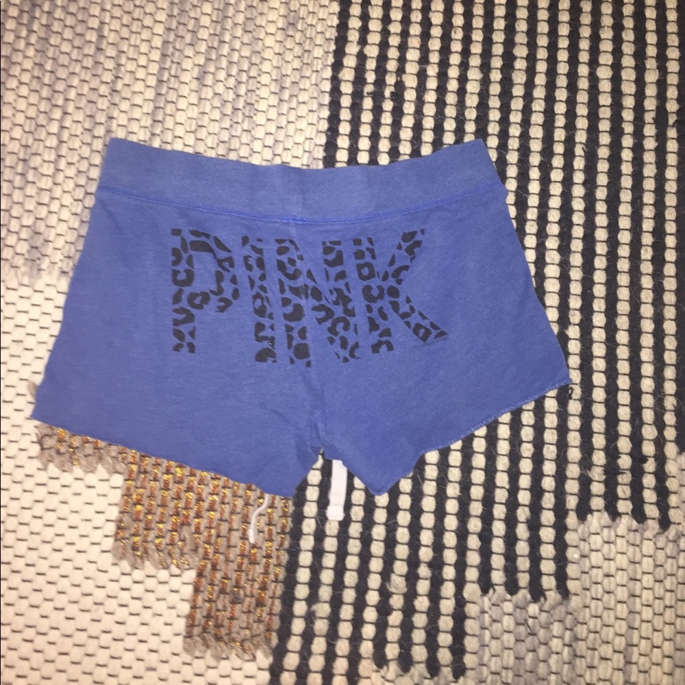 PINK booty cutoff shorts