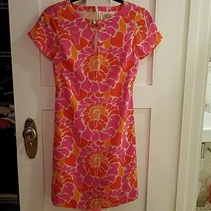 Banana Republic Pink and Orang Dress