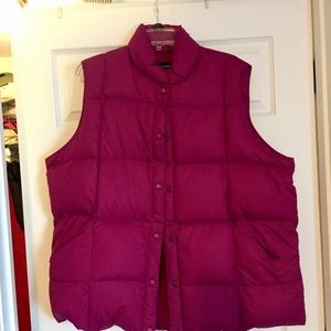 🎉SALE🎉Raspberry Lands End Puffer Vest