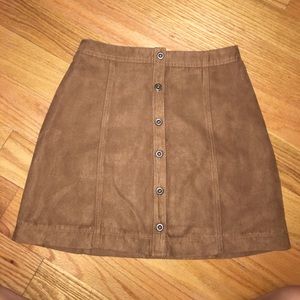 Brand New Faux Suede Hollister A Line Skirt