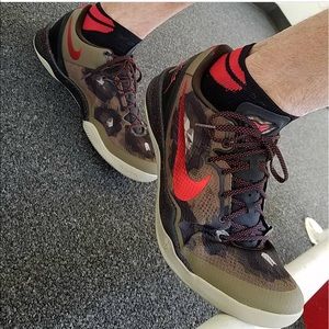 Kobe 8s Olive Green and Red