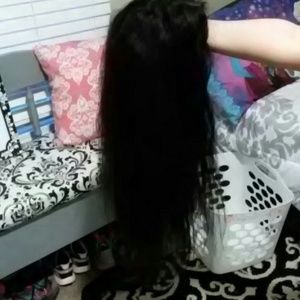 22 in Peruvian remy lace wig used good condition