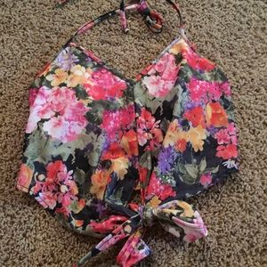 Tied up flower feilds top KORTNI jeane!