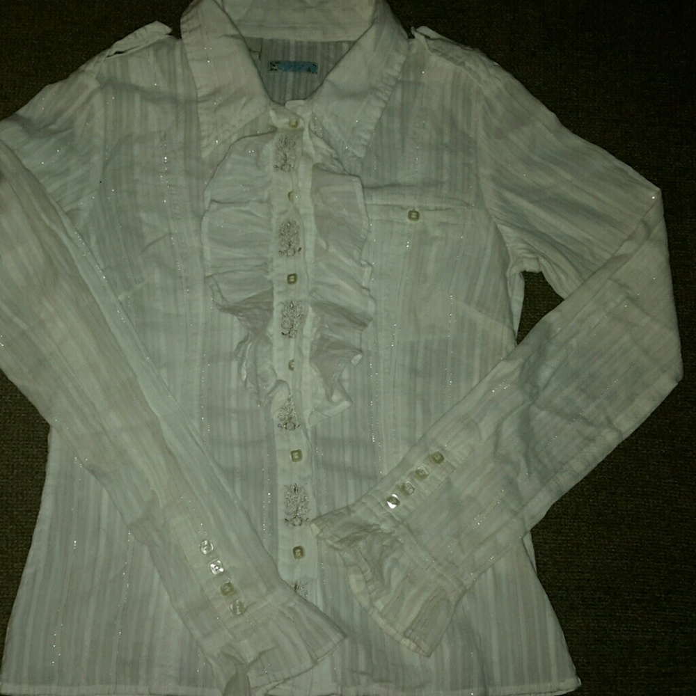 Drincy Cute  White long sleeve blouse