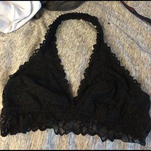 Pink by victoria's secret black bralette