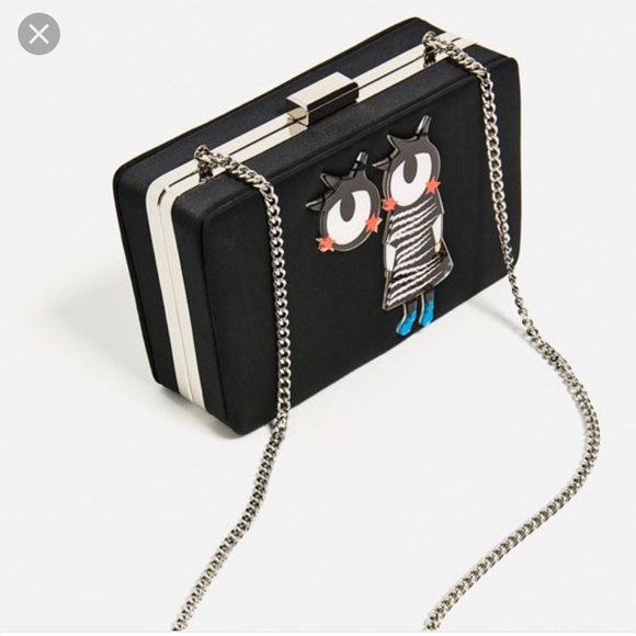 Zara Handbags - NWT Zara badges miniaudiere! 🔥🔥🔥