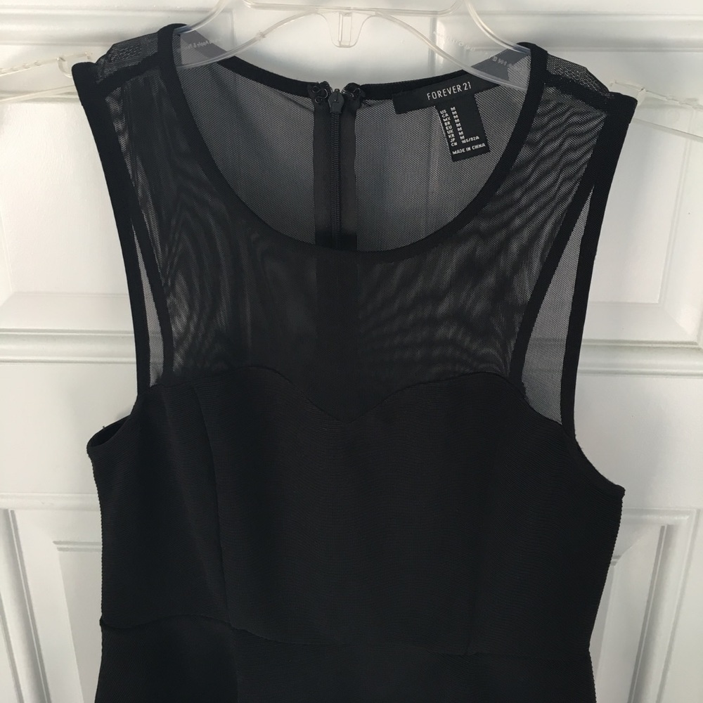 Black Forever 21 Peplum Blouse - Picture 4 of 4
