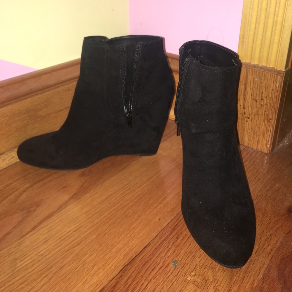 Black Suede Forever 21 Booties