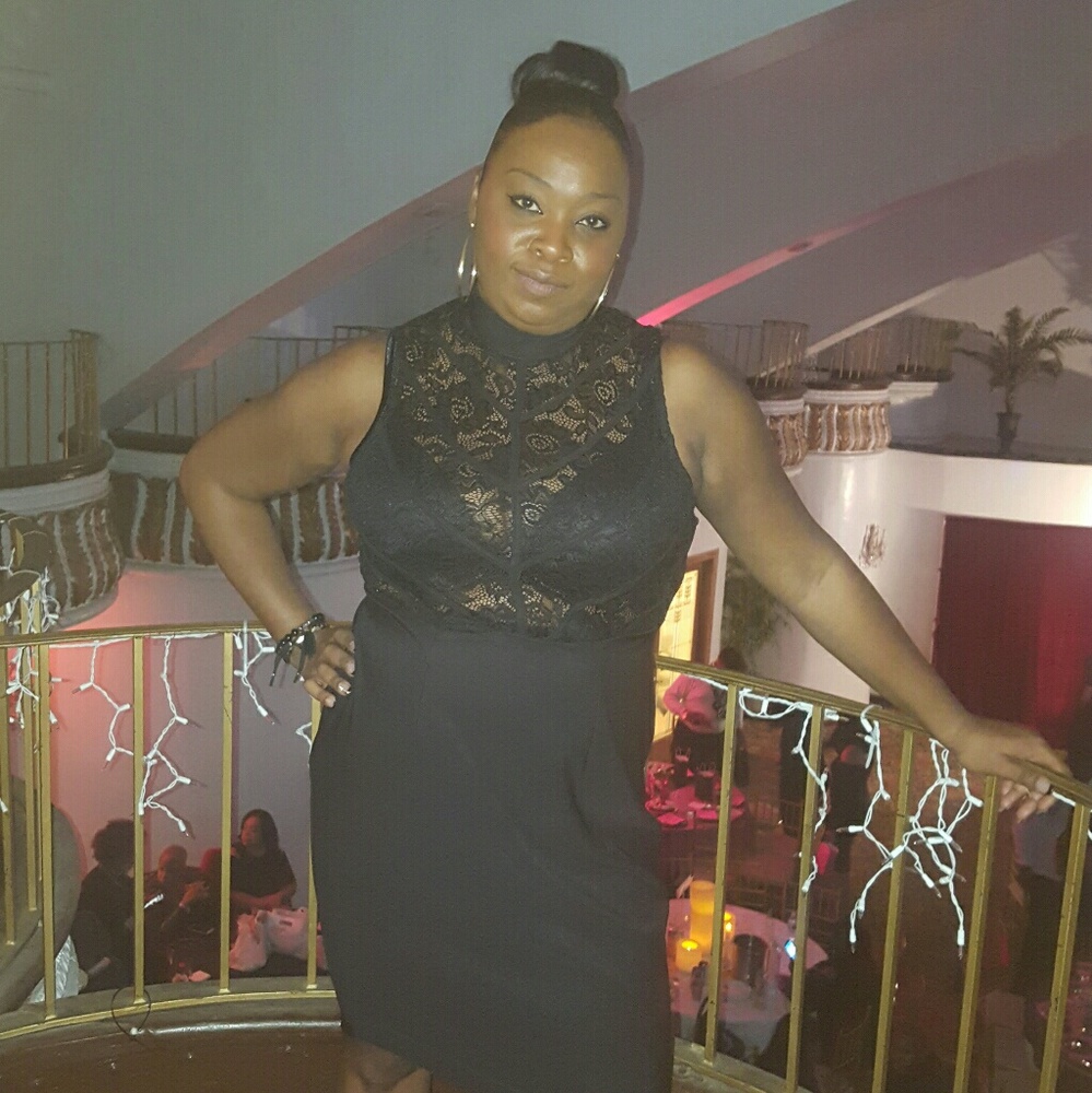 Lace top dress