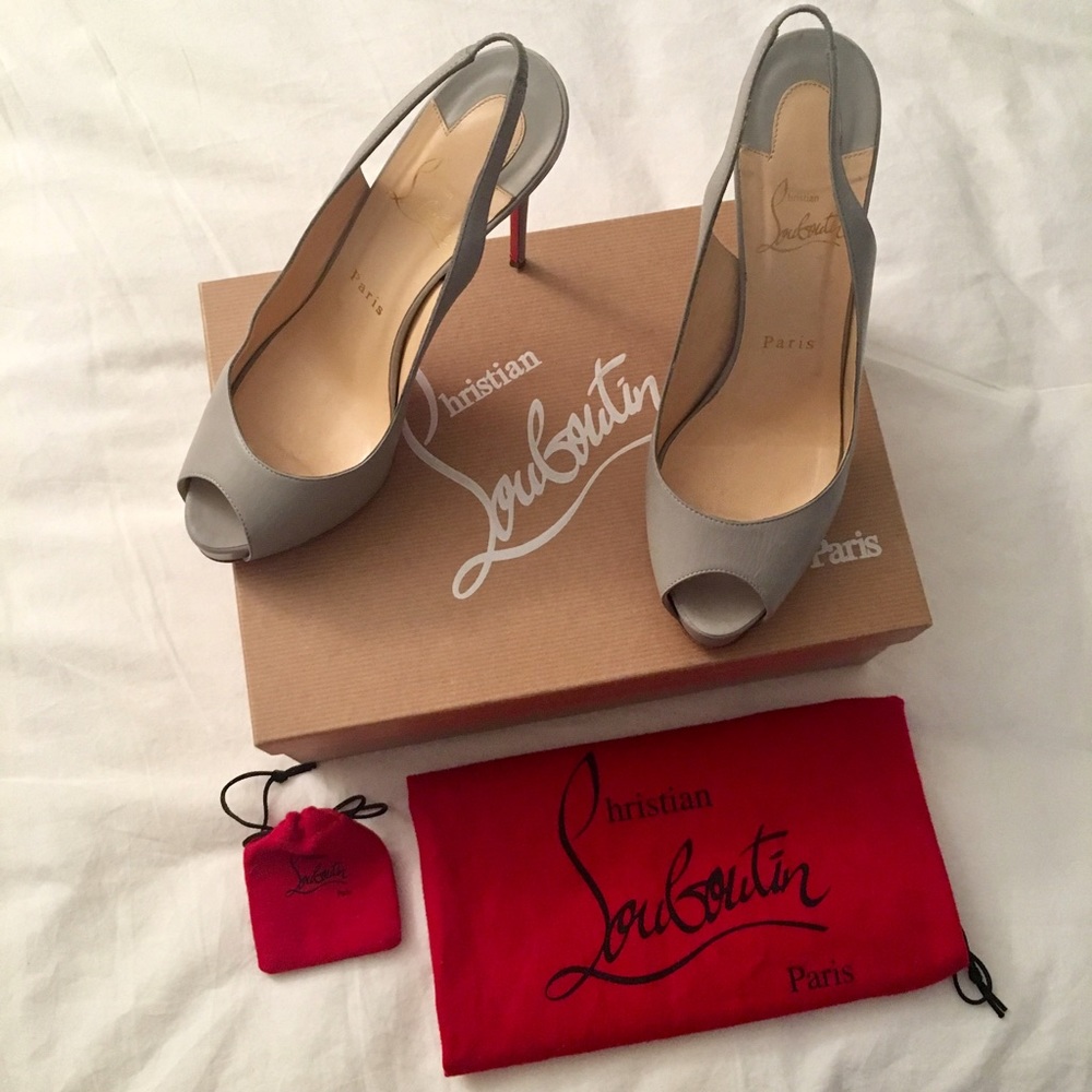 CHRISTIAN LOUBOUTIN Private Number 120 Grey (38.5)