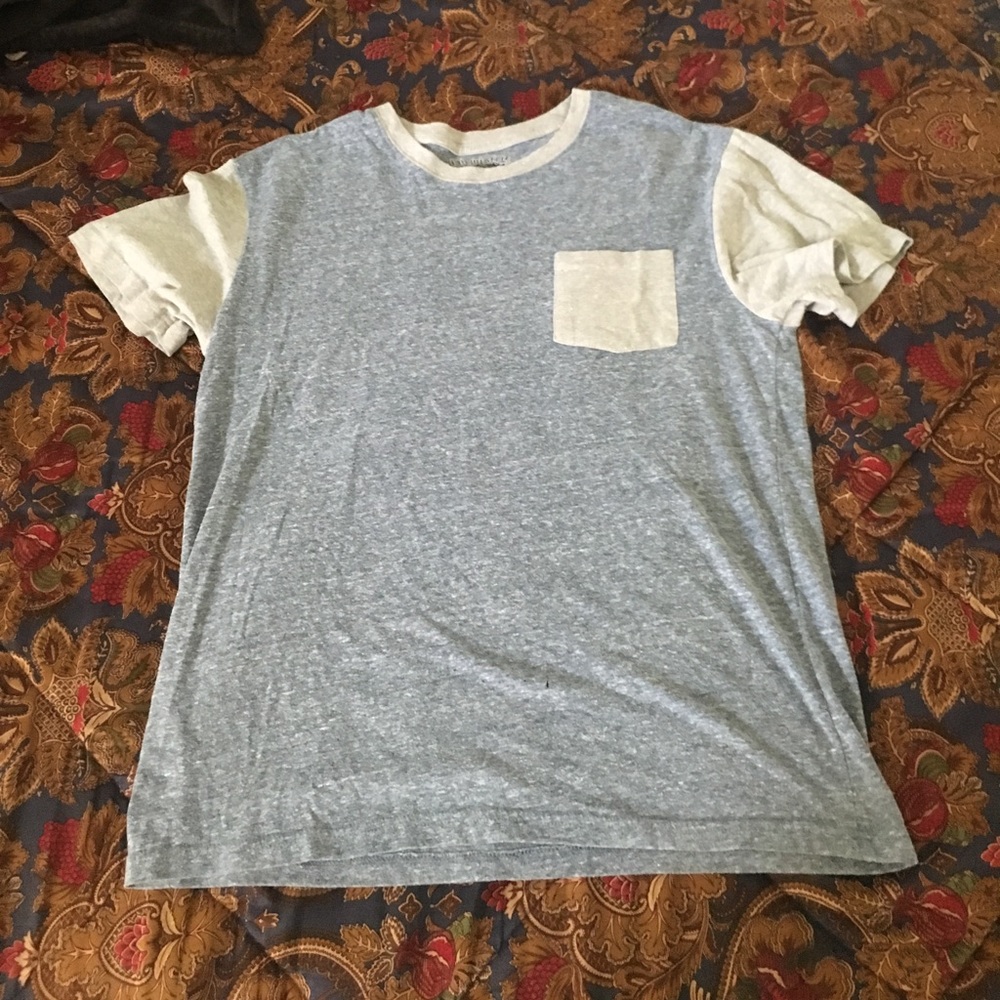 Chemistry Brand blue and grey heather tee