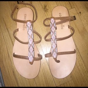 Cocobelle/ LSpace sandals like new! With beads
